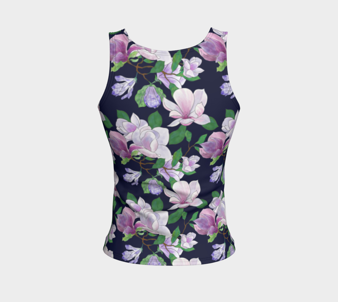 Magnolia Floral Frenzy Fitted Tank Top preview #2