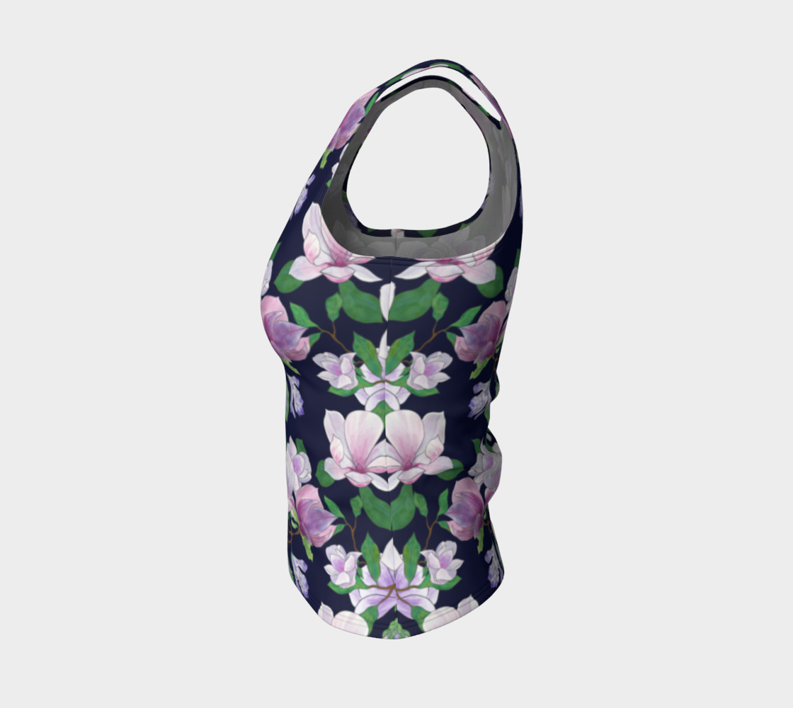Magnolia Floral Frenzy Fitted Tank Top preview #3