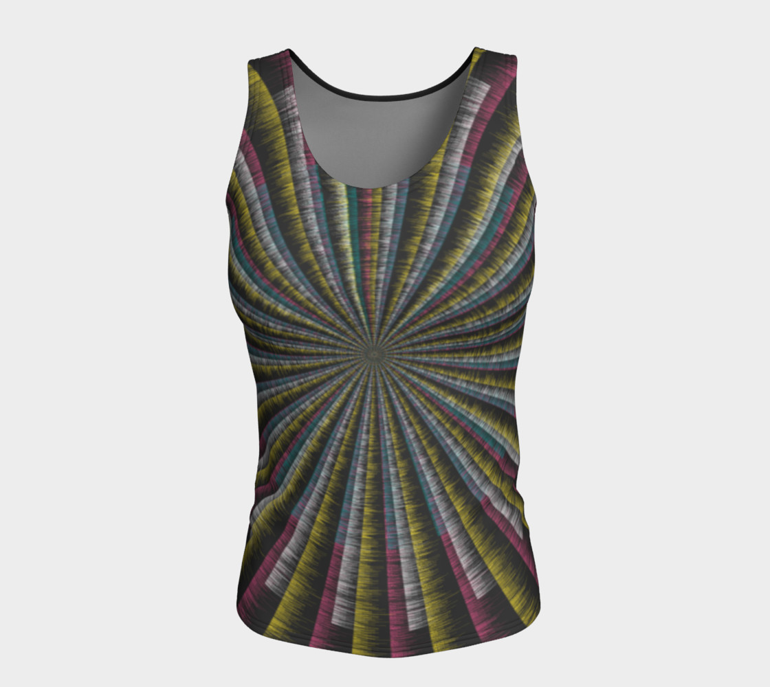 Trippy Tunnel Fitted Tank Top thumbnail #6