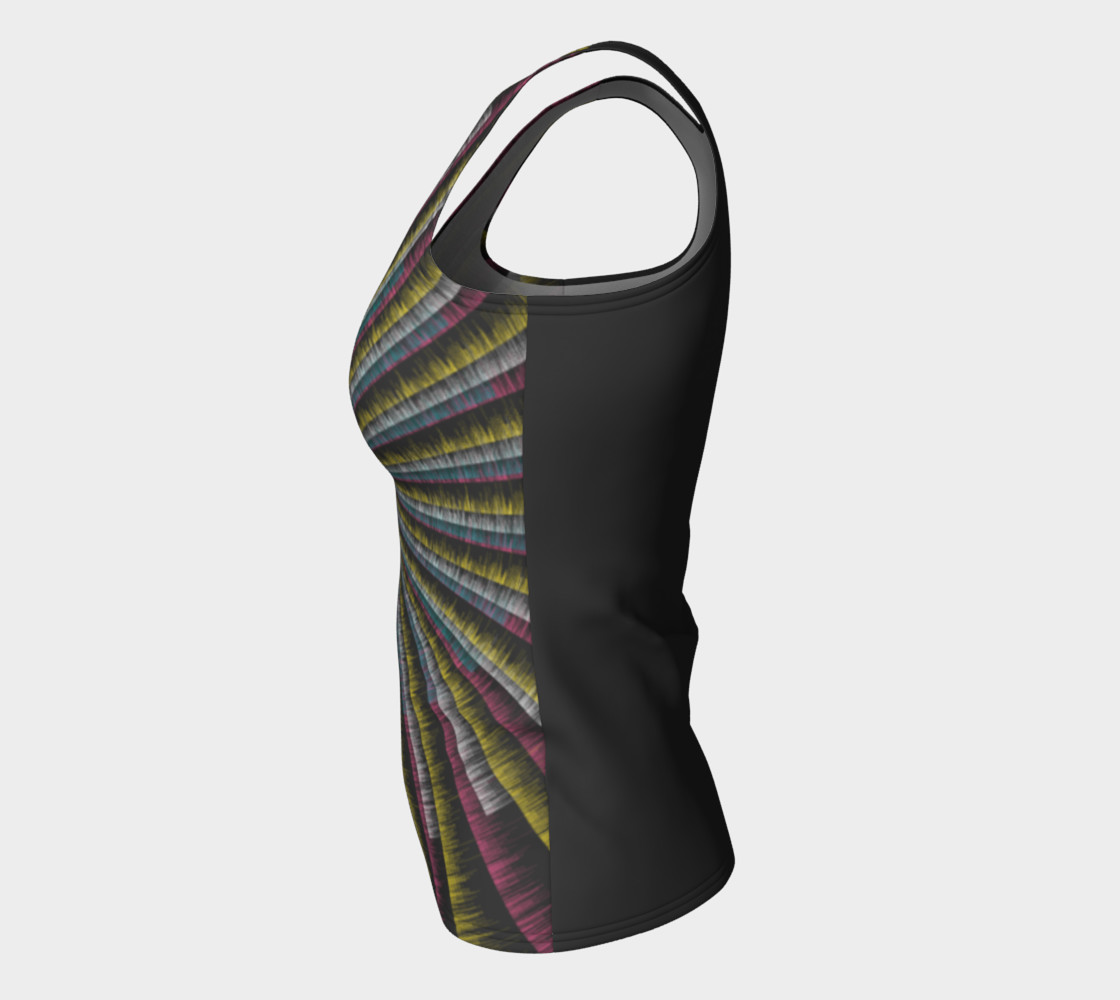 Trippy Tunnel Fitted Tank Top preview #7