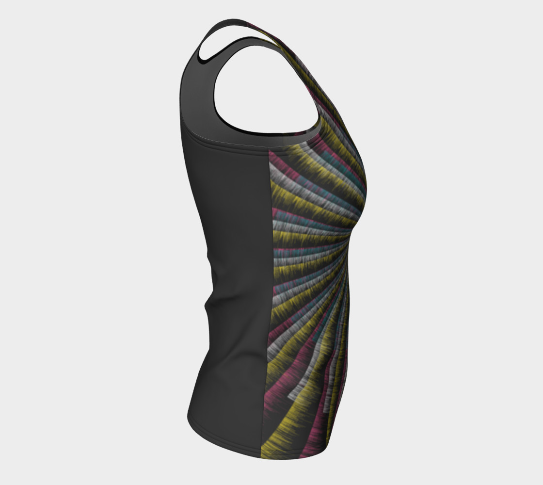 Trippy Tunnel Fitted Tank Top preview #8