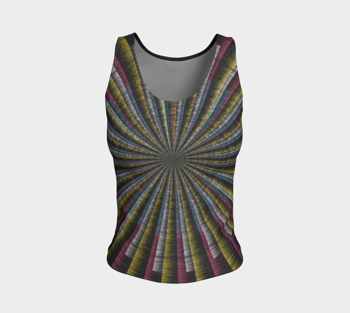 Trippy Tunnel Fitted Tank Top thumbnail #2