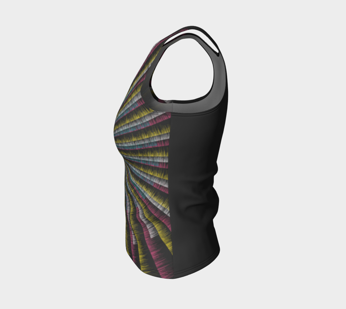 Trippy Tunnel Fitted Tank Top preview #3