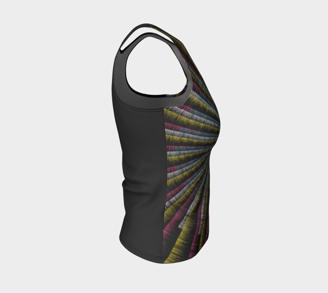 Trippy Tunnel Fitted Tank Top preview #4