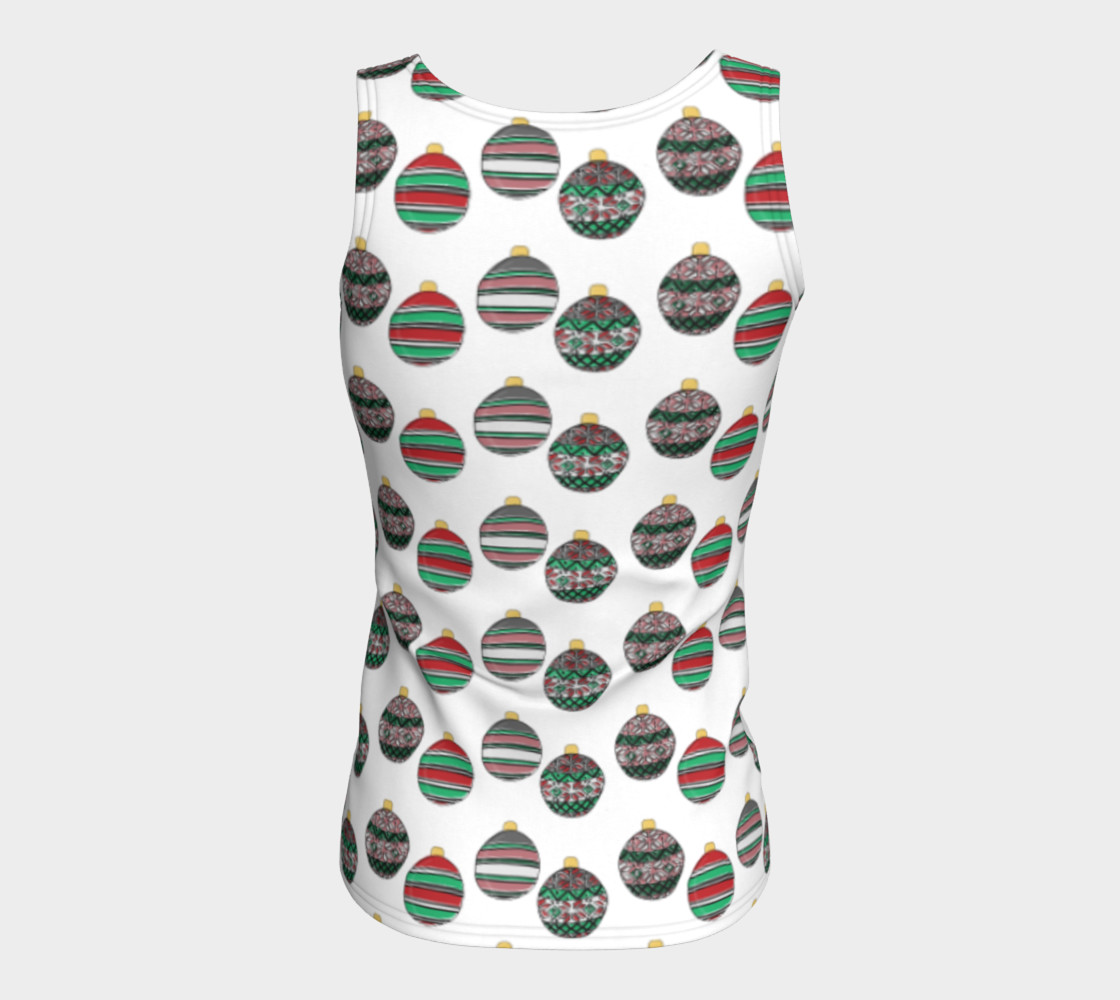 Happy Holidays Fitted Tank Top preview #6