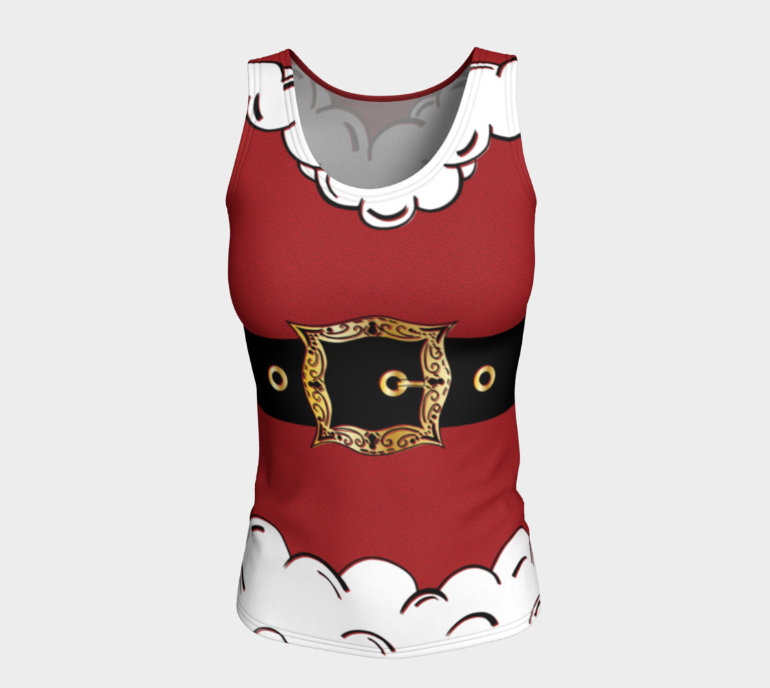 Santa Suit Fitted Tank Top preview #5
