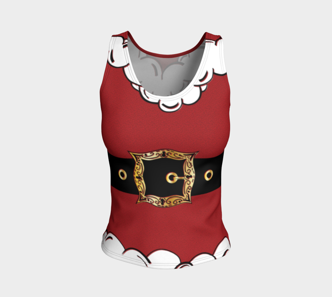 Santa Suit Fitted Tank Top preview #1