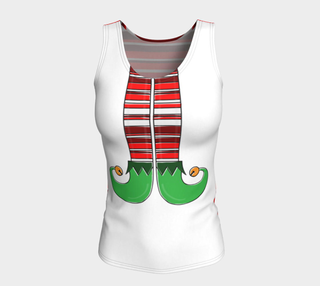 Elf Feet Fitted Tank Top thumbnail #6