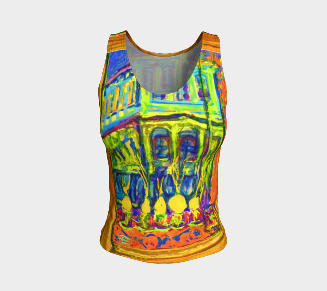 Channeling Vincent / Virtual Vincent™ Windowbox Painting Fitted Tank  3D preview