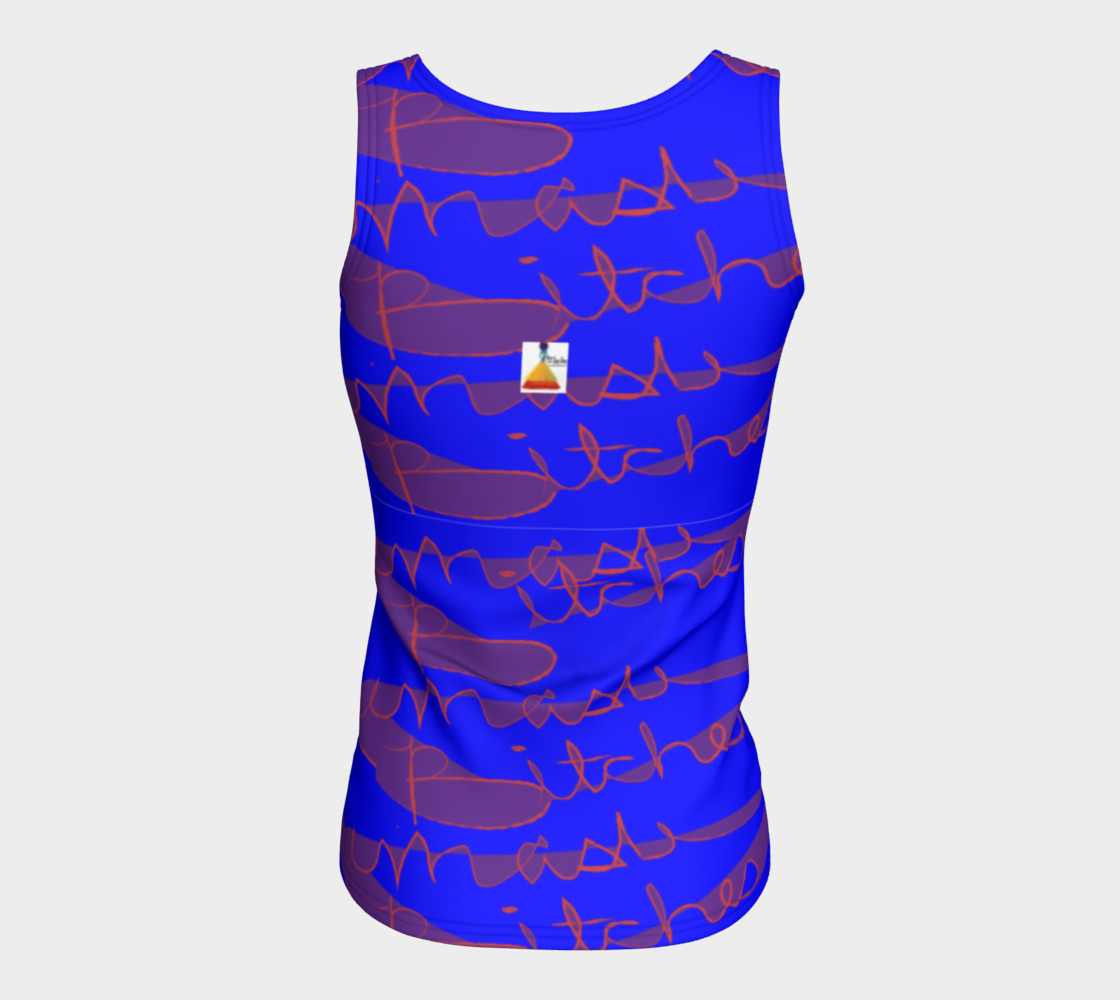 Namaste Bitches Fitted Tank Top preview #6