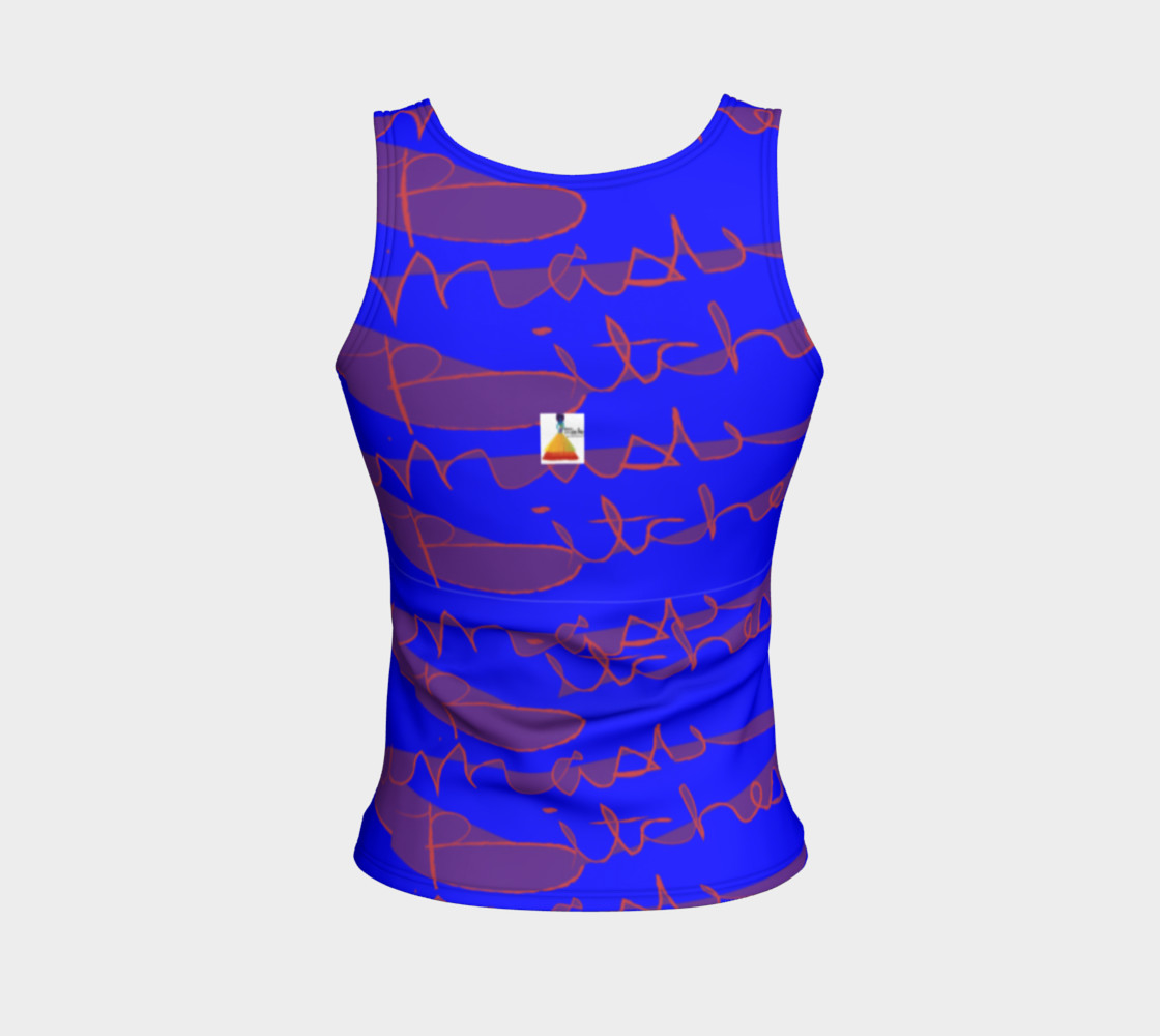 Namaste Bitches Fitted Tank Top preview #2