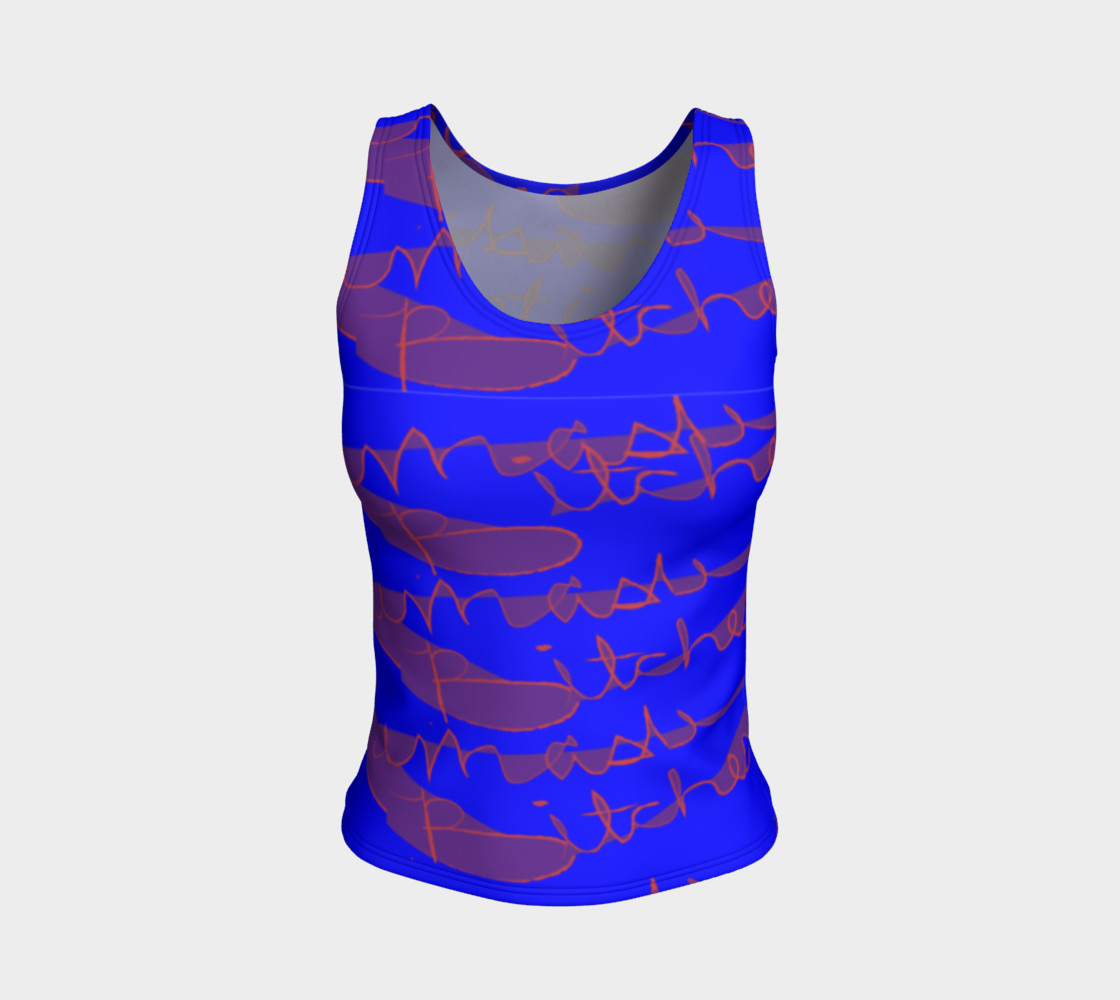 Namaste Bitches Fitted Tank Top preview #1