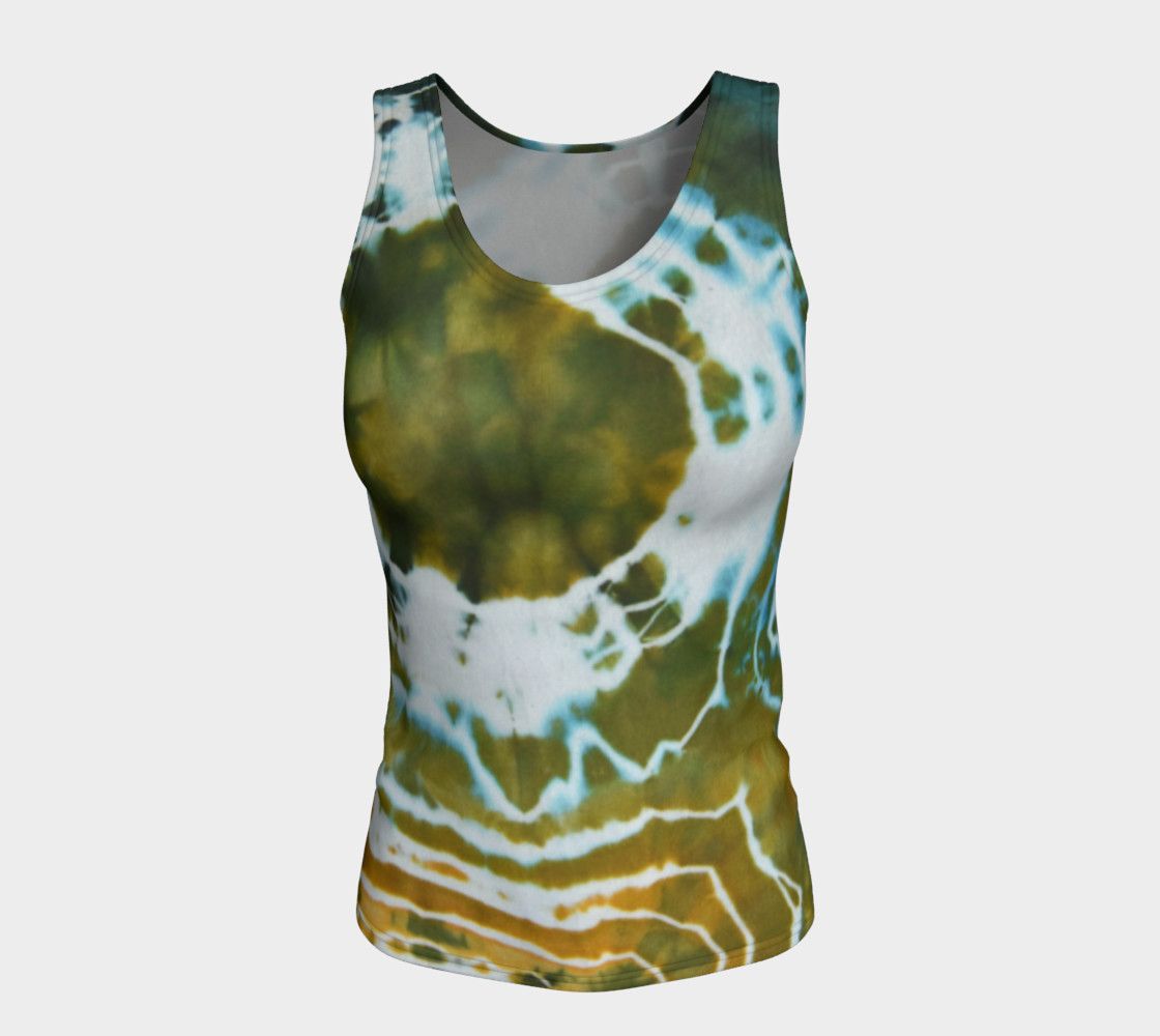 Green Geode Fitted Tank preview #5