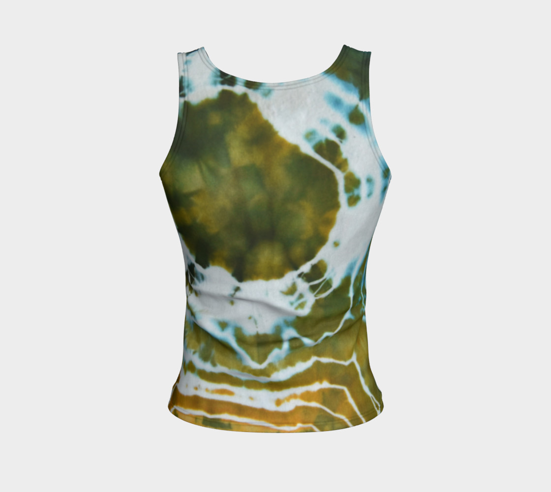 Green Geode Fitted Tank preview #2
