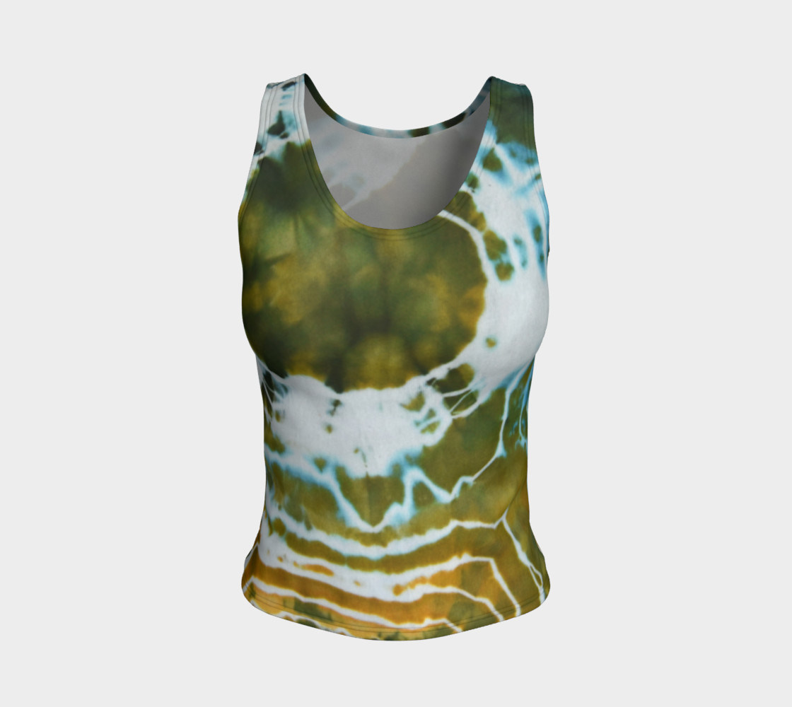 Green Geode Fitted Tank preview #1