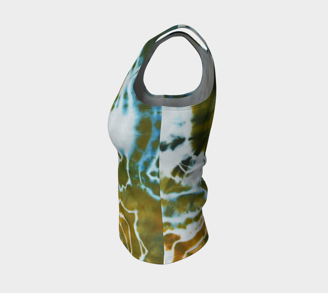 Green Geode Fitted Tank preview #3