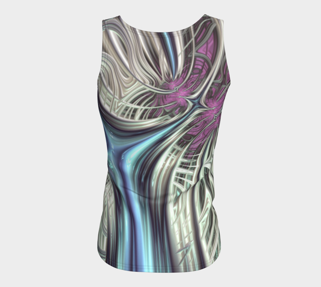 Cosmic Orchid Fitted Tank Top preview #6
