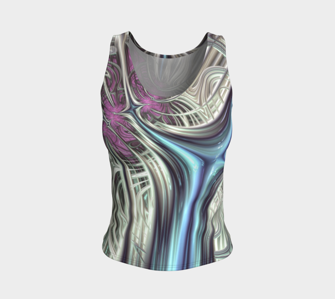 Cosmic Orchid Fitted Tank Top preview #1
