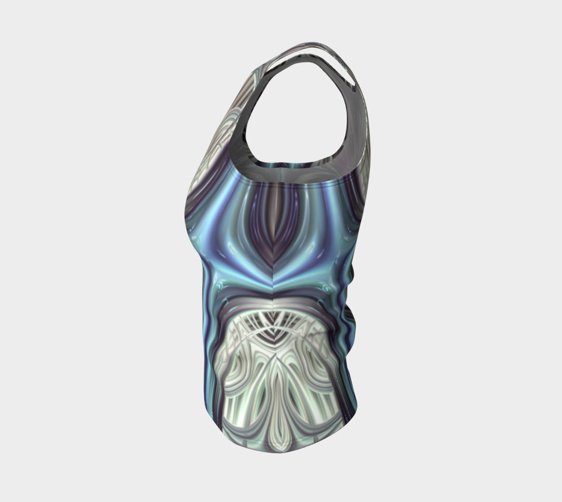 Cosmic Orchid Fitted Tank Top preview #3