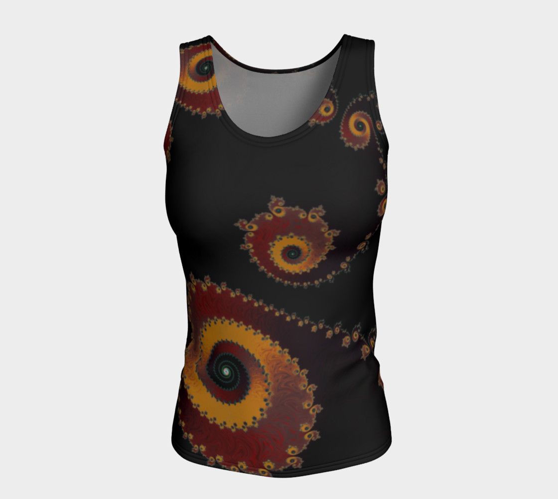 Burning Embers Fitted Tank Top preview #5