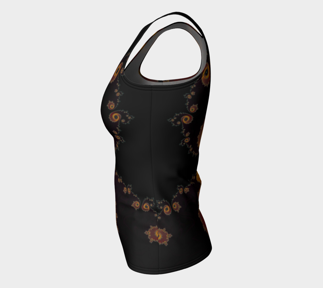 Burning Embers Fitted Tank Top preview #7