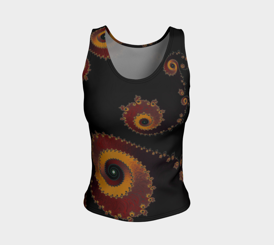 Burning Embers Fitted Tank Top preview #1