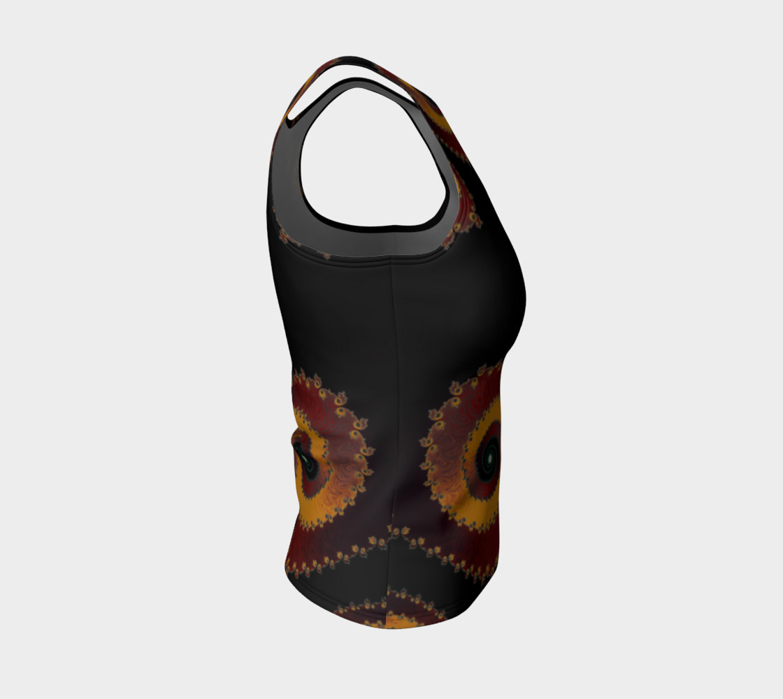 Burning Embers Fitted Tank Top preview #4