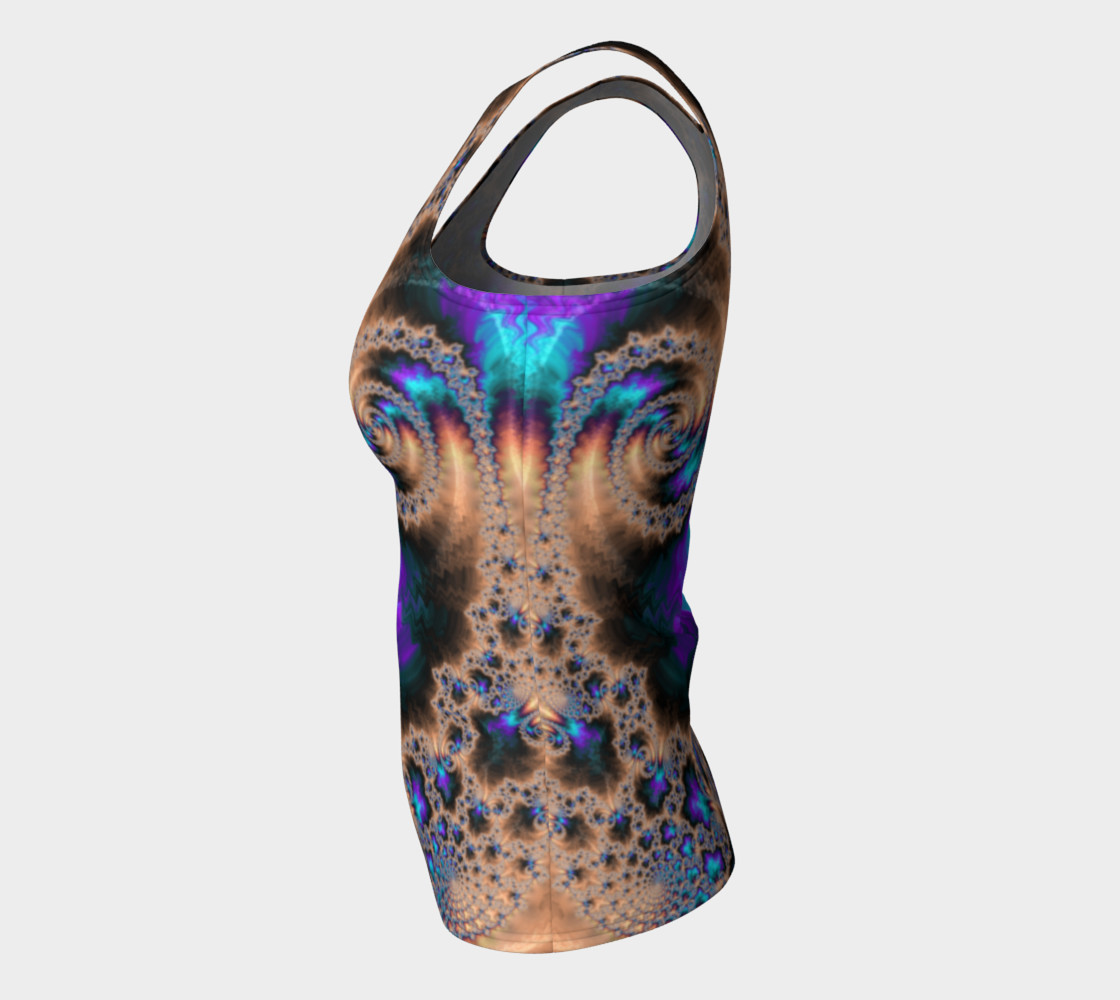 Electric Ocean Fitted Tank Top preview #7