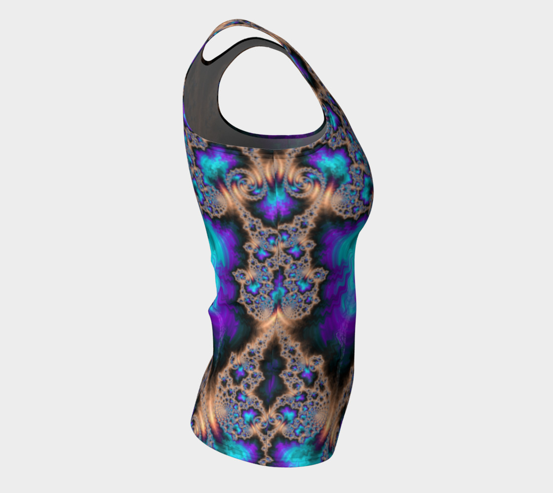 Electric Ocean Fitted Tank Top preview #8