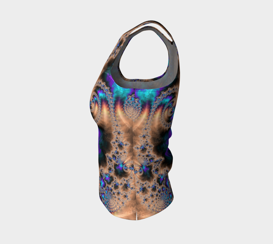 Electric Ocean Fitted Tank Top preview #3