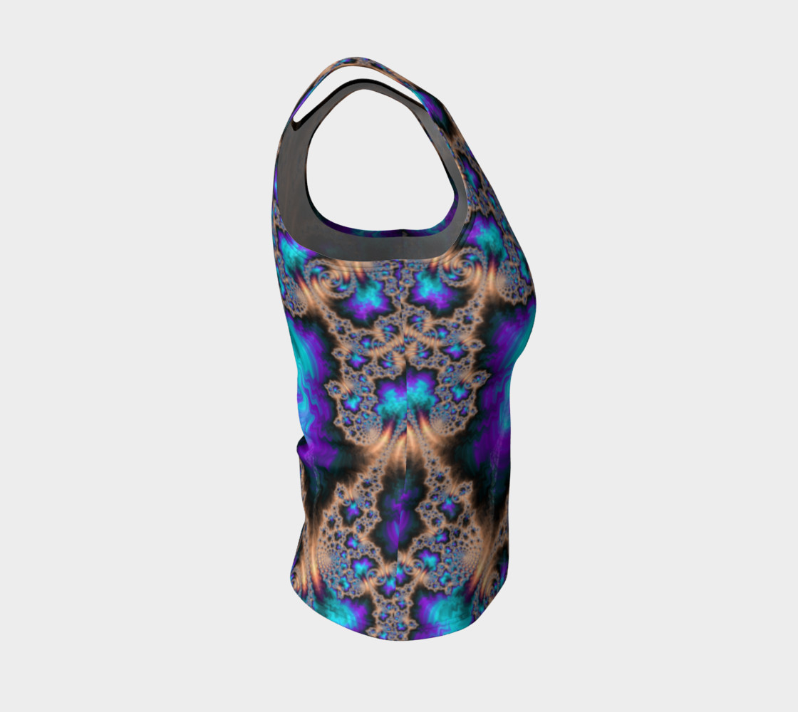 Electric Ocean Fitted Tank Top preview #4