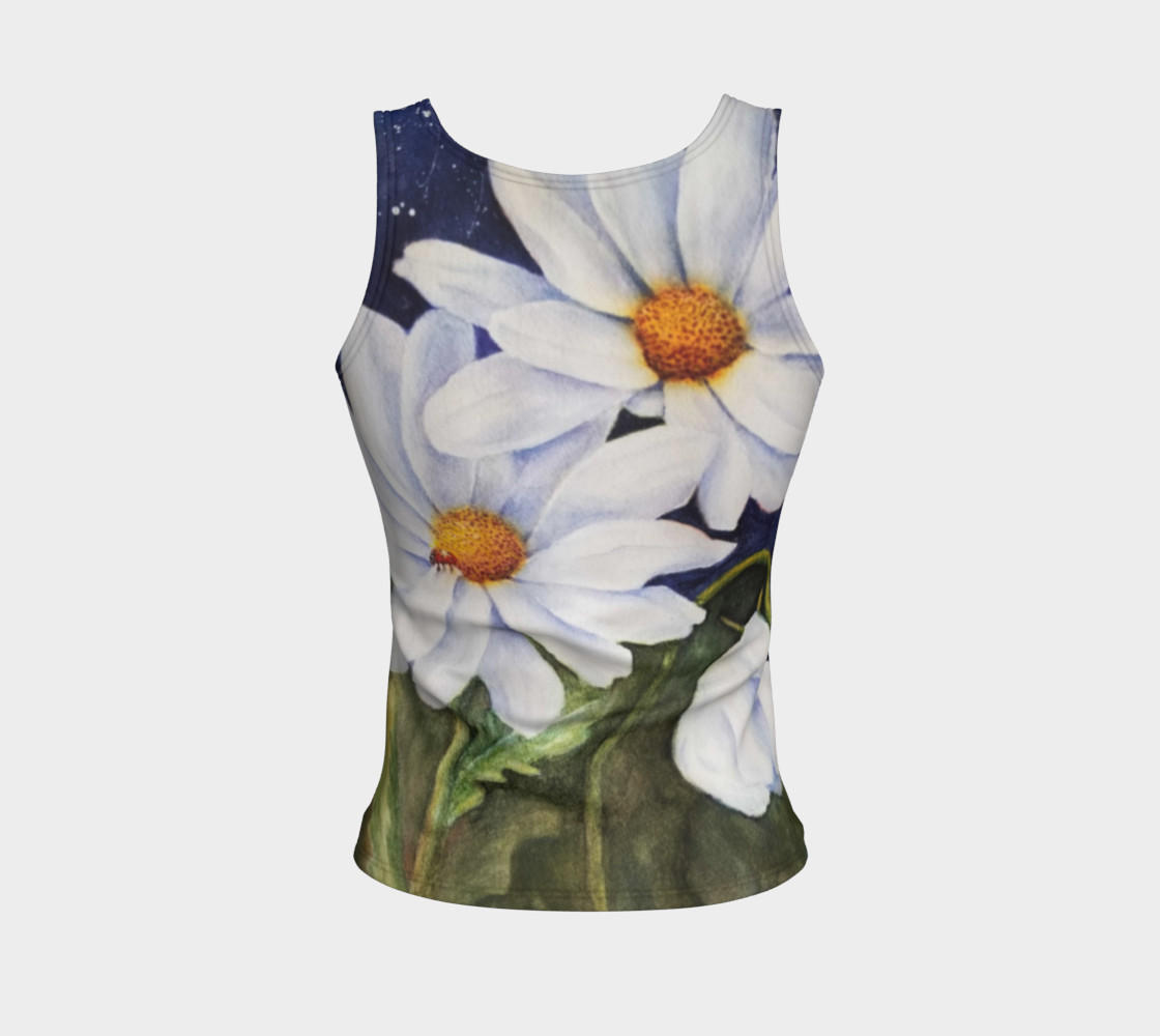 Classic White Daisies Tank Top preview #2