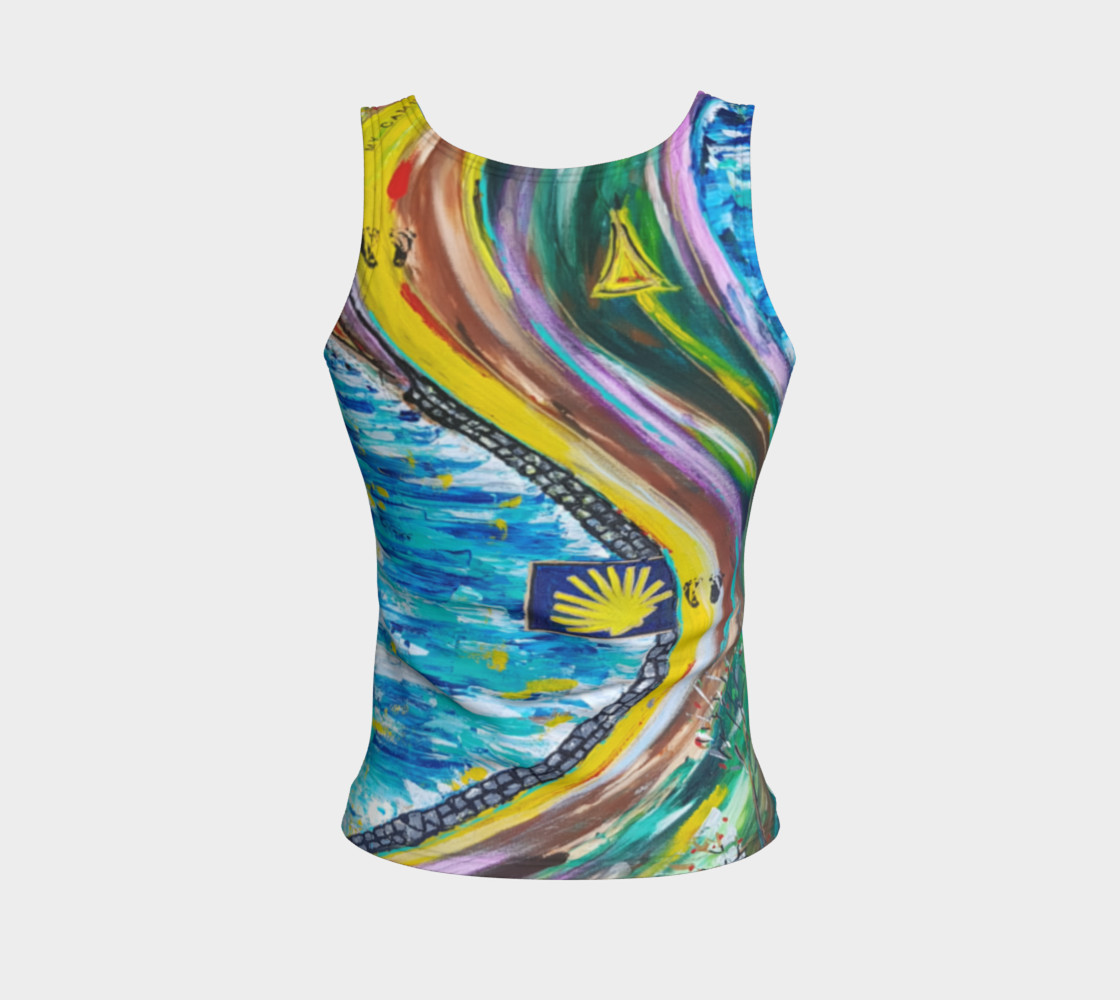 Fitted Tank - Pattern on front and back 3D preview