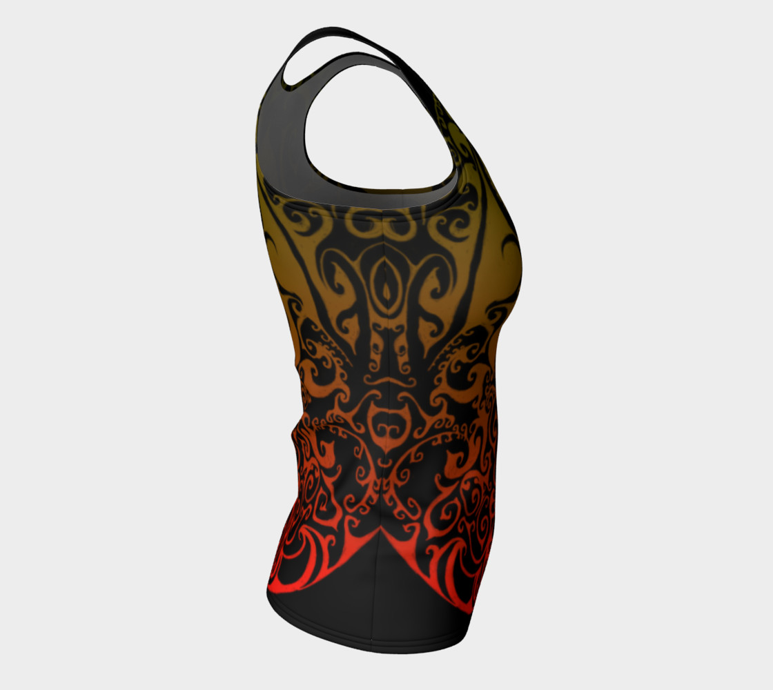 Aperçu de Autumnal Ombre Celtic Spiral Tank Top #8