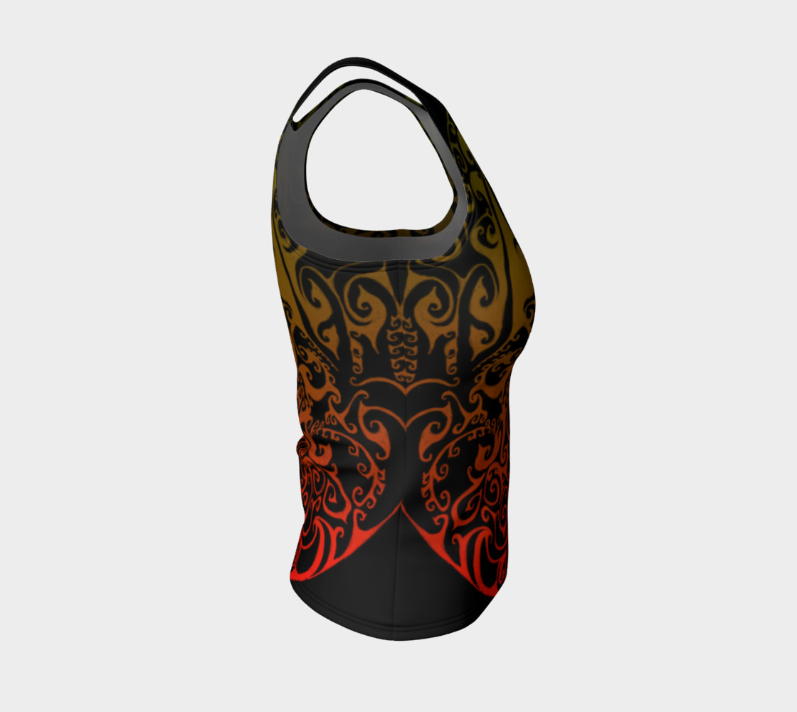 Aperçu de Autumnal Ombre Celtic Spiral Tank Top #4