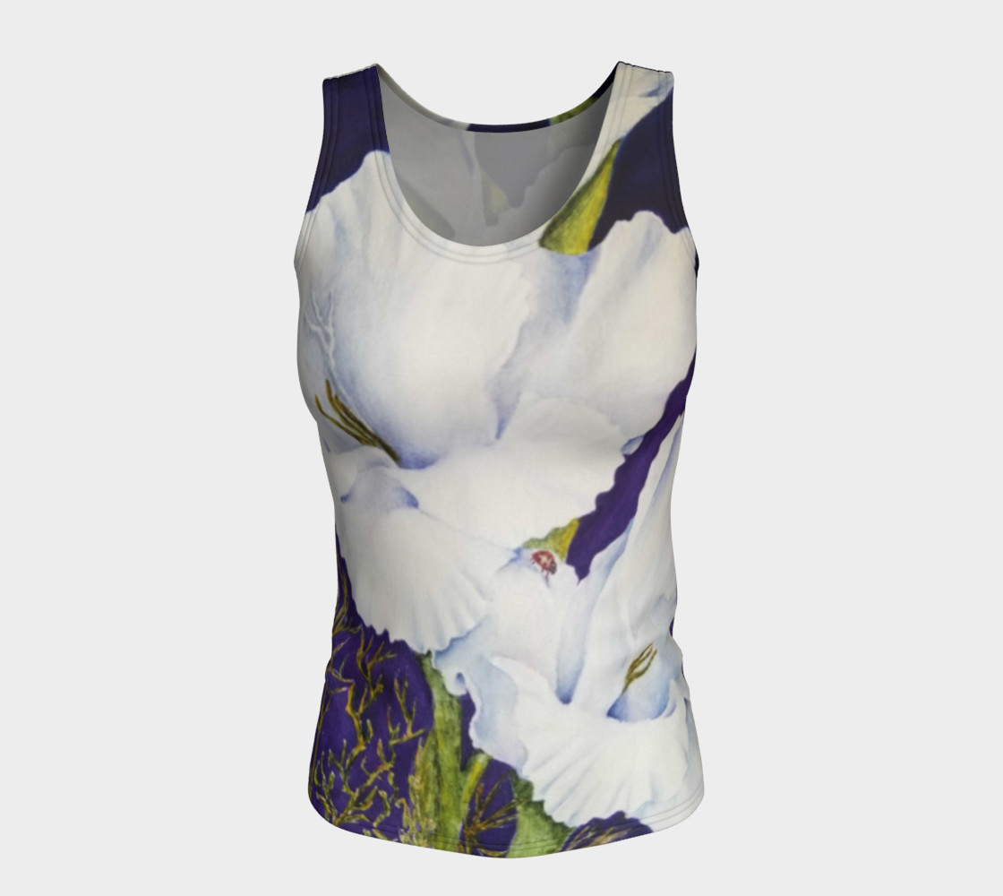 White Gladiolas Tank Top preview #5