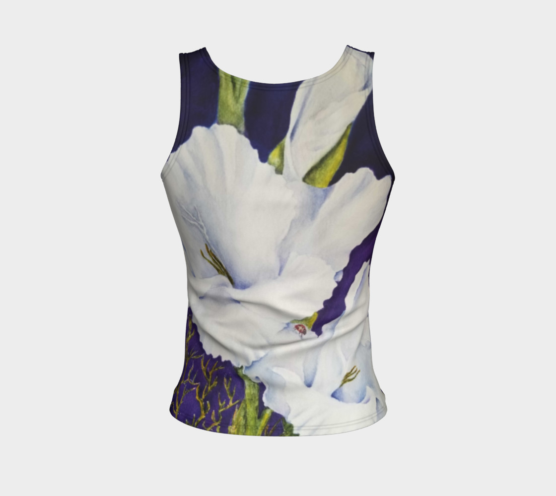White Gladiolas Tank Top preview #2