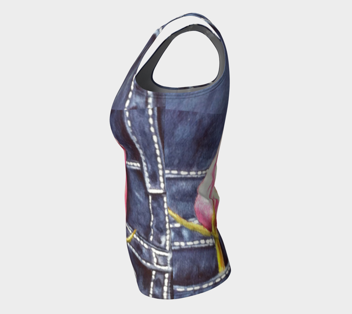 Pink Rose Bud Tank Top preview #7