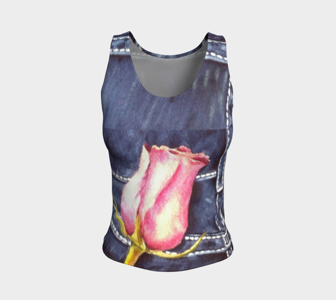 Pink Rose Bud Tank Top preview #1