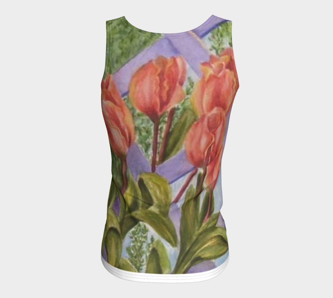 Orange Tulips Tank Top preview #6