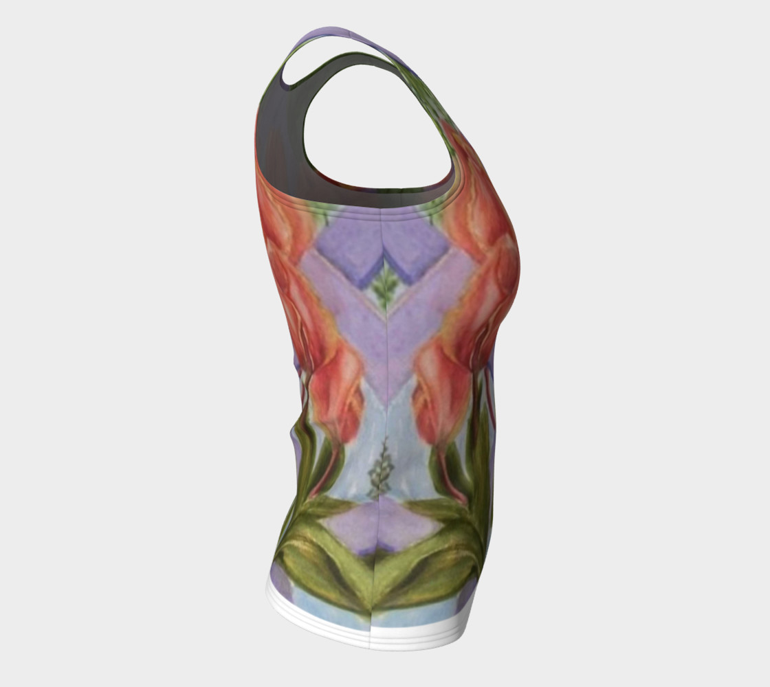 Orange Tulips Tank Top preview #8