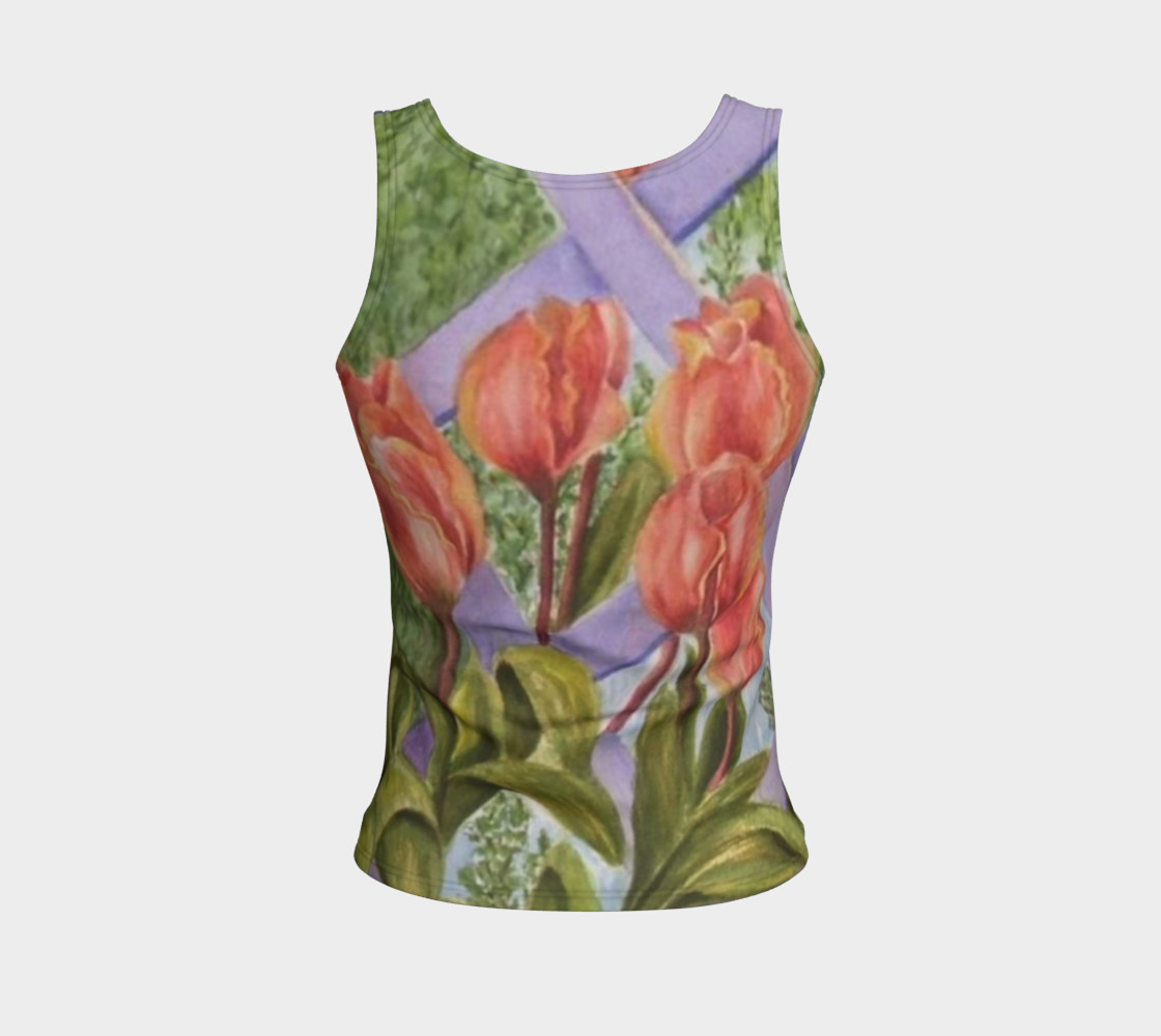 Orange Tulips Tank Top preview #2