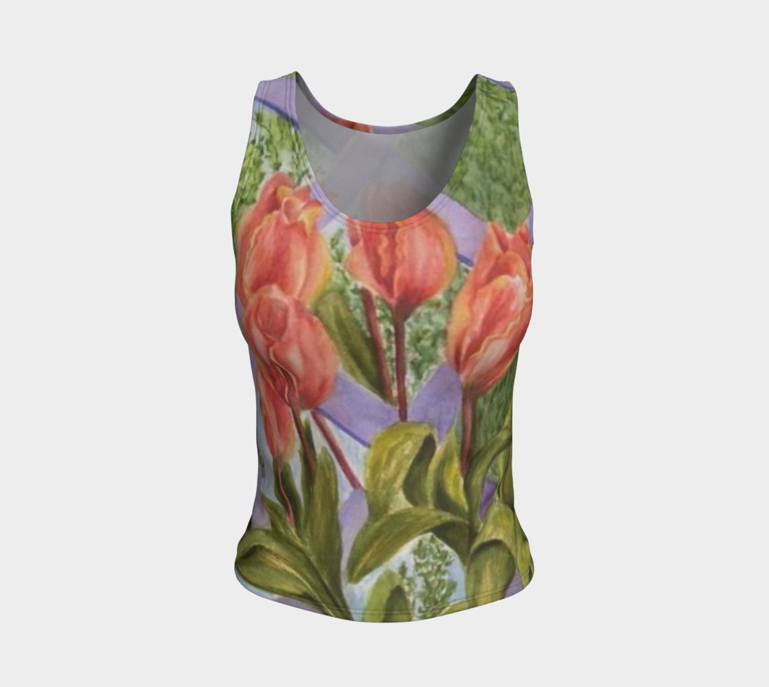 Orange Tulips Tank Top preview #1