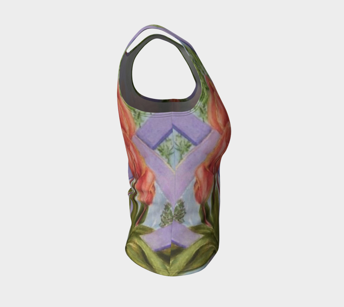 Orange Tulips Tank Top preview #4