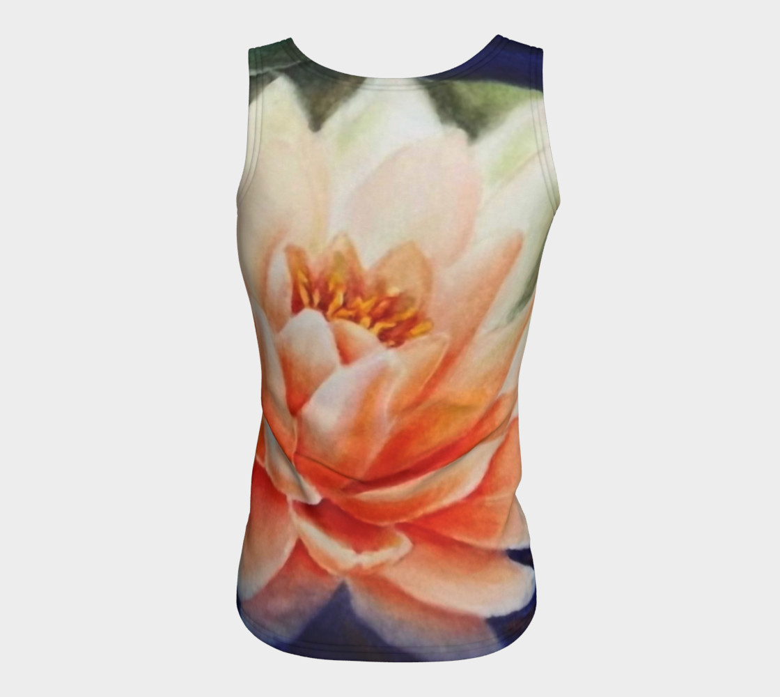 Orange Waterlily Tank Top preview #6