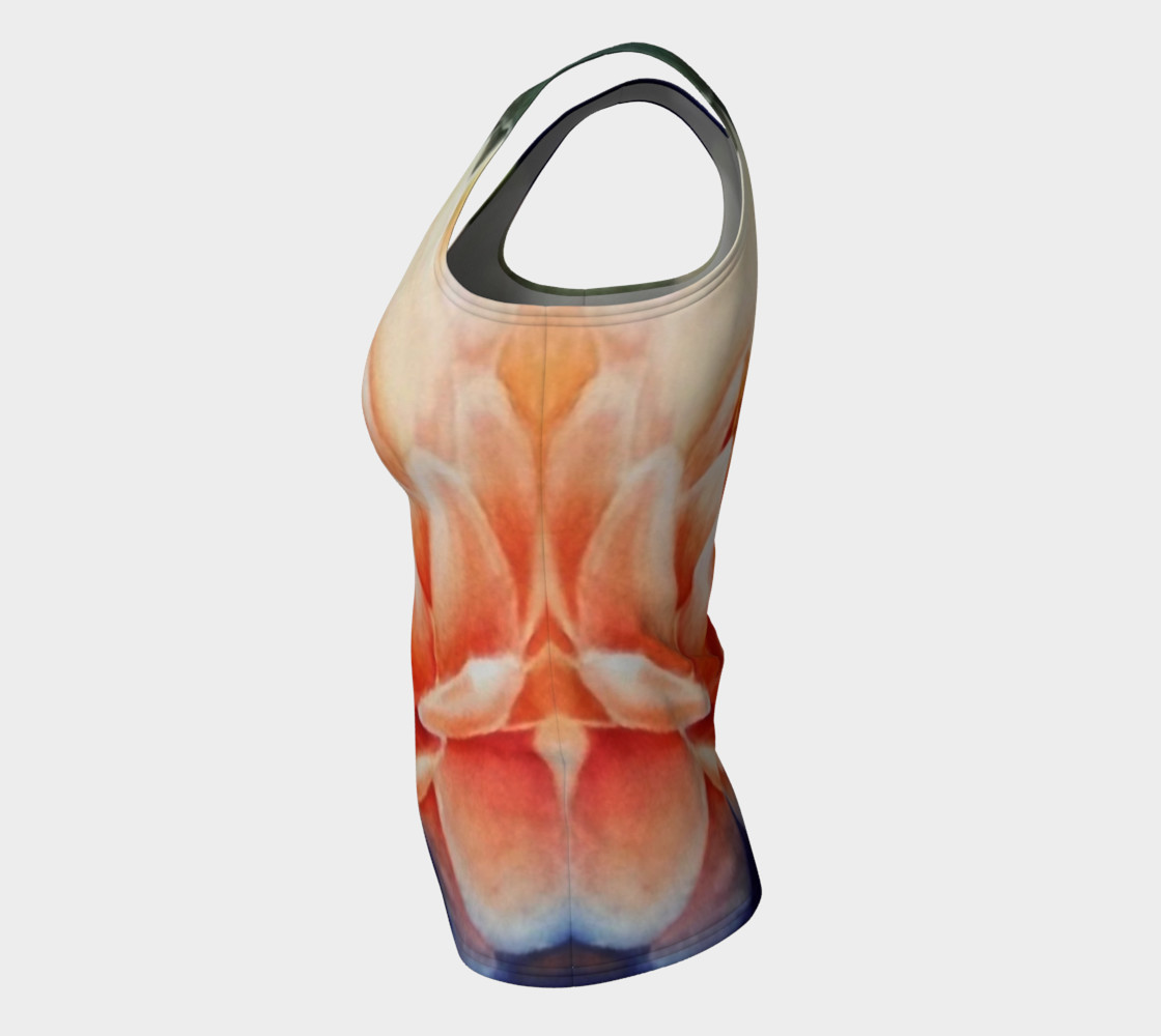 Orange Waterlily Tank Top preview #7