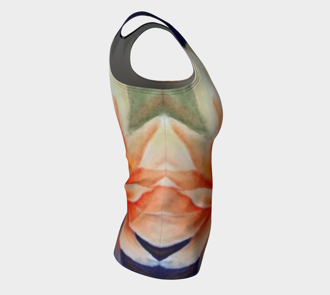 Orange Waterlily Tank Top preview #8