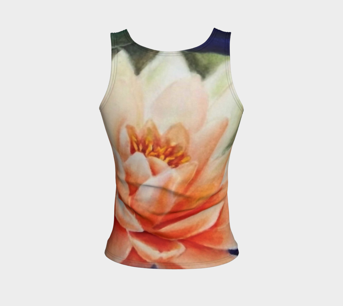 Orange Waterlily Tank Top preview #2