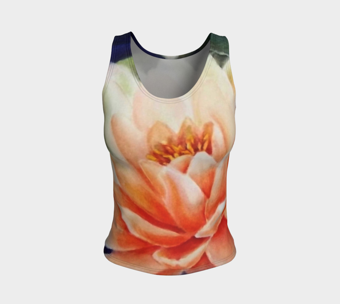 Orange Waterlily Tank Top preview #1