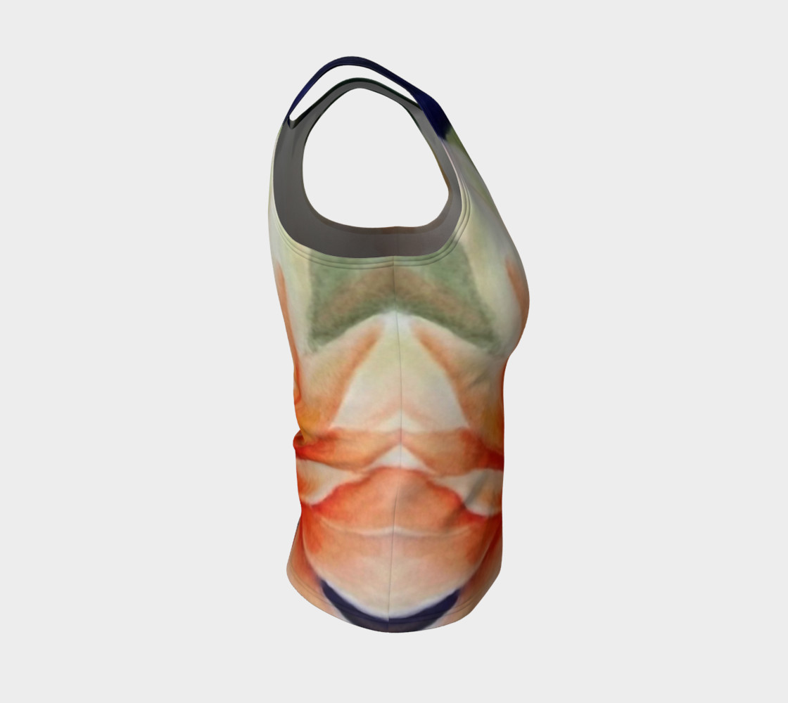 Orange Waterlily Tank Top preview #4